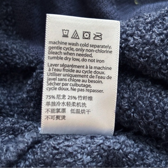 Barefoot Dreams Sweater Small CozyChic Lite Island Wrap Indigo Blue - Picture 7 of 8